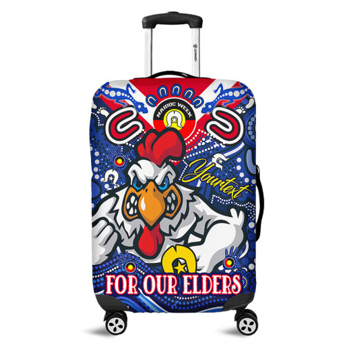 Sydney Roosters Naidoc Week Custom Luggage Cover - For Our Elders Home Jersey Luggage Cover Sydney Roosters Naidoc Week Custom Luggage Cover - For Our Elders Home Jersey Luggage Cover