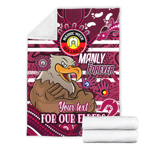 Manly Warringah Sea Eagles Custom Blanket - For Our Elders Home Jersey Blanket Manly Warringah Sea Eagles Custom Blanket - For Our Elders Home Jersey Blanket