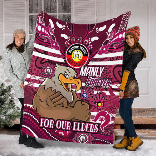 Manly Warringah Sea Eagles Custom Blanket - For Our Elders Home Jersey Blanket Manly Warringah Sea Eagles Custom Blanket - For Our Elders Home Jersey Blanket