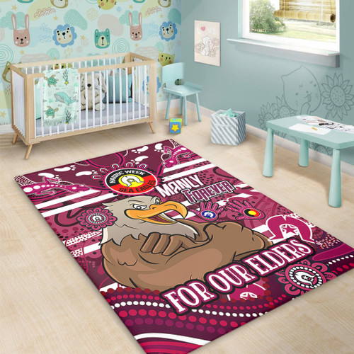 Manly Warringah Sea Eagles Custom Area Rug - For Our Elders Home Jersey Area Rug Manly Warringah Sea Eagles Custom Area Rug - For Our Elders Home Jersey Area Rug