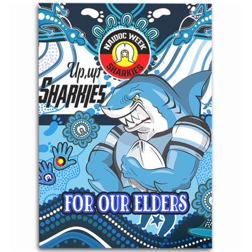Cronulla-Sutherland Sharks Naidoc Week Custom Area Rug - For Our Elders Home Jersey Area Rug Cronulla-Sutherland Sharks Naidoc Week Custom Area Rug - For Our Elders Home Jersey Area Rug
