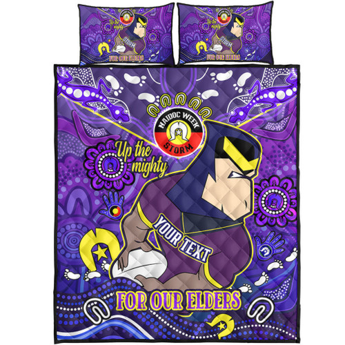Melbourne Storm Naidoc Week Custom Quilt Bed Set - For Our Elders Home Jersey Quilt Bed Set Melbourne Storm Naidoc Week Custom Quilt Bed Set - For Our Elders Home Jersey Quilt Bed Set