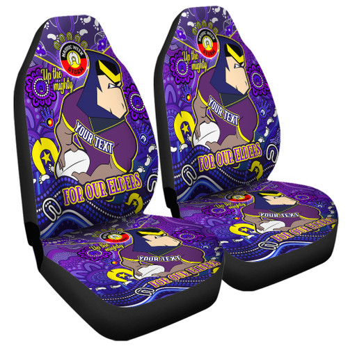 Melbourne Storm Naidoc Week Custom Car Seat Covers - For Our Elders Home Jersey Car Seat Covers Melbourne Storm Naidoc Week Custom Car Seat Covers - For Our Elders Home Jersey Car Seat Covers