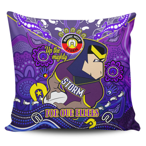 Melbourne Storm Naidoc Week Custom Pillow Covers - For Our Elders Home Jersey Pillow Covers Melbourne Storm Naidoc Week Custom Pillow Covers - For Our Elders Home Jersey Pillow Covers