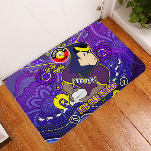 Melbourne Storm Naidoc Week Custom Door Mat - For Our Elders Home Jersey Door Mat Melbourne Storm Naidoc Week Custom Door Mat - For Our Elders Home Jersey Door Mat