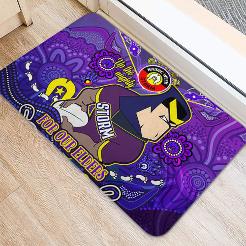 Melbourne Storm Naidoc Week Custom Door Mat - For Our Elders Home Jersey Door Mat Melbourne Storm Naidoc Week Custom Door Mat - For Our Elders Home Jersey Door Mat
