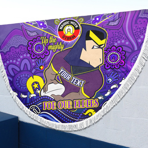 Melbourne Storm Naidoc Week Custom Beach Blanket - For Our Elders Home Jersey Beach Blanket Melbourne Storm Naidoc Week Custom Beach Blanket - For Our Elders Home Jersey Beach Blanket
