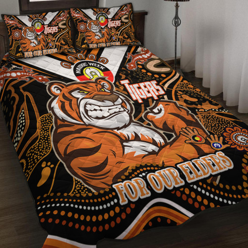 Wests Tigers Naidoc Week Custom Quilt Bed Set - For Our Elders Home Jersey Quilt Bed Set Wests Tigers Naidoc Week Custom Quilt Bed Set - For Our Elders Home Jersey Quilt Bed Set