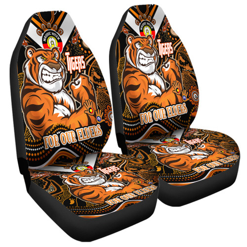 Wests Tigers Naidoc Week Custom Car Seat Covers - For Our Elders Home Jersey Car Seat Covers Wests Tigers Naidoc Week Custom Car Seat Covers - For Our Elders Home Jersey Car Seat Covers