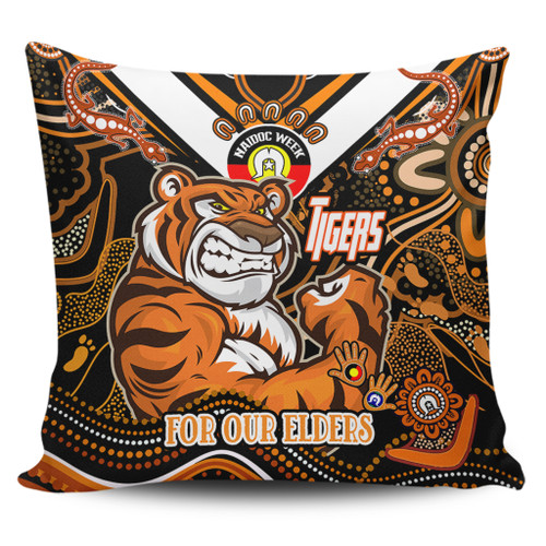 Wests Tigers Naidoc Week Custom Pillow Covers - For Our Elders Home Jersey Pillow Covers Wests Tigers Naidoc Week Custom Pillow Covers - For Our Elders Home Jersey Pillow Covers