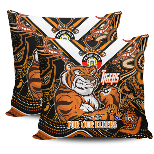 Wests Tigers Naidoc Week Custom Pillow Covers - For Our Elders Home Jersey Pillow Covers Wests Tigers Naidoc Week Custom Pillow Covers - For Our Elders Home Jersey Pillow Covers