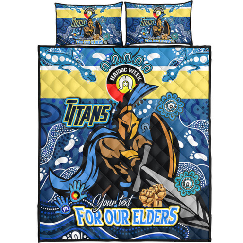 Gold Coast Titans Naidoc Week Custom Quilt Bed Set - For Our Elders Home Jersey Quilt Bed Set Gold Coast Titans Naidoc Week Custom Quilt Bed Set - For Our Elders Home Jersey Quilt Bed Set