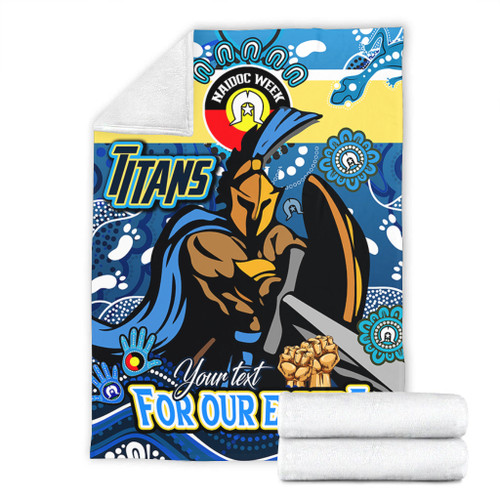 Gold Coast Titans Naidoc Week Custom Blanket - For Our Elders Home Jersey Blanket Gold Coast Titans Naidoc Week Custom Blanket - For Our Elders Home Jersey Blanket