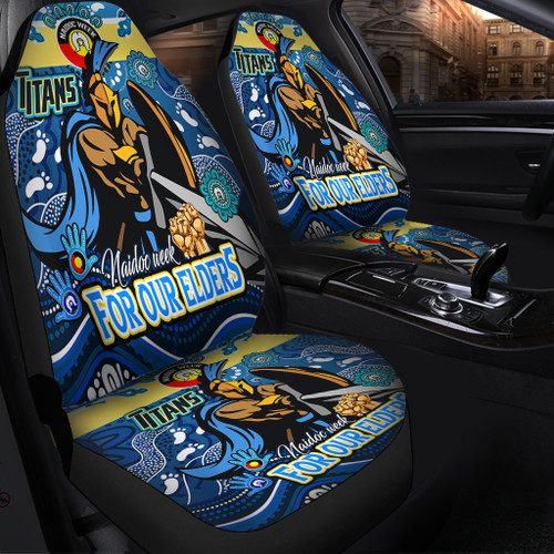 Gold Coast Titans Naidoc Week Custom Car Seat Covers - For Our Elders Home Jersey Car Seat Covers Gold Coast Titans Naidoc Week Custom Car Seat Covers - For Our Elders Home Jersey Car Seat Covers