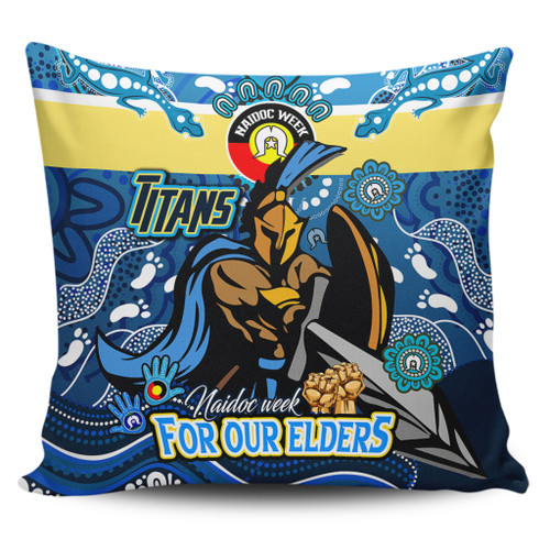 Gold Coast Titans Naidoc Week Custom Pillow Covers - For Our Elders Home Jersey Pillow Covers