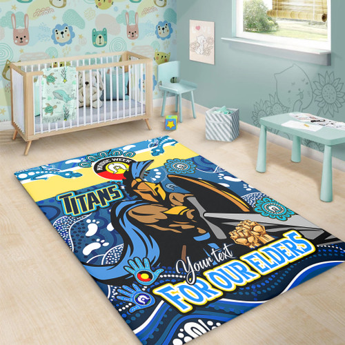 Gold Coast Titans Naidoc Week Custom Area Rug - For Our Elders Home Jersey Area Rug Gold Coast Titans Naidoc Week Custom Area Rug - For Our Elders Home Jersey Area Rug