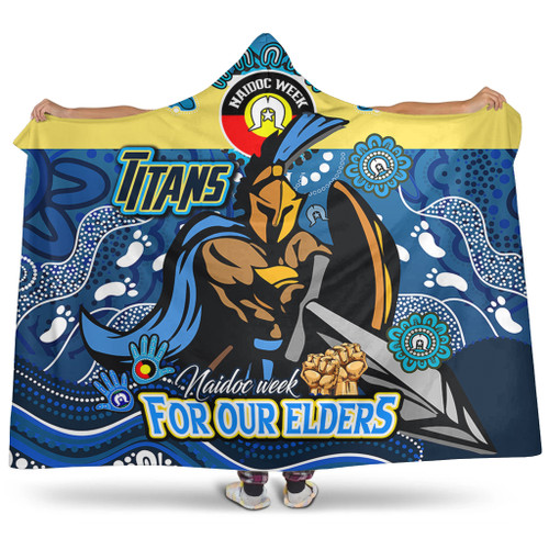 Gold Coast Titans Naidoc Week Custom Hooded Blanket - For Our Elders Home Jersey Hooded Blanket Gold Coast Titans Naidoc Week Custom Hooded Blanket - For Our Elders Home Jersey Hooded Blanket