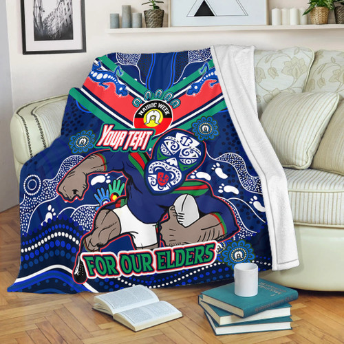 New Zealand Warriors Naidoc Week Custom Blanket - For Our Elders Home Jersey Blanket New Zealand Warriors Naidoc Week Custom Blanket - For Our Elders Home Jersey Blanket