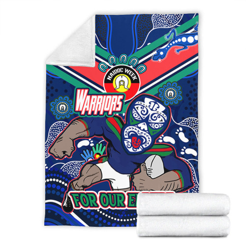 New Zealand Warriors Naidoc Week Custom Blanket - For Our Elders Home Jersey Blanket New Zealand Warriors Naidoc Week Custom Blanket - For Our Elders Home Jersey Blanket