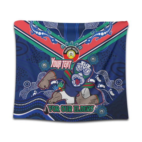 New Zealand Warriors Naidoc Week Custom Tapestry - For Our Elders Home Jersey Tapestry New Zealand Warriors Naidoc Week Custom Tapestry - For Our Elders Home Jersey Tapestry