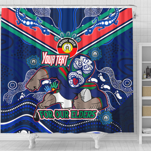 New Zealand Warriors Naidoc Week Custom Shower Curtain - For Our Elders Home Jersey Shower Curtain New Zealand Warriors Naidoc Week Custom Shower Curtain - For Our Elders Home Jersey Shower Curtain