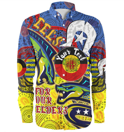 Parramatta Eels Naidoc Week Custom Long Sleeve Shirts - Parramatta Eels Naidoc Week For Our Elders With Dot Art Long Sleeve Shirts Parramatta Eels Naidoc Week Custom Long Sleeve Shirts - Parramatta Eels Naidoc Week For Our Elders With Dot Art Long Sleeve Shirts