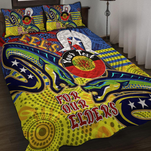 Parramatta Eels Naidoc Week Custom Quilt Bed Set - Parramatta Eels Naidoc Week For Our Elders With Dot Art Quilt Bed Set Parramatta Eels Naidoc Week Custom Quilt Bed Set - Parramatta Eels Naidoc Week For Our Elders With Dot Art Quilt Bed Set