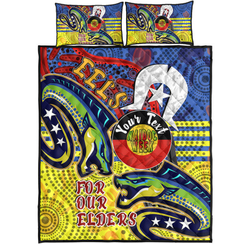 Parramatta Eels Naidoc Week Custom Quilt Bed Set - Parramatta Eels Naidoc Week For Our Elders With Dot Art Quilt Bed Set Parramatta Eels Naidoc Week Custom Quilt Bed Set - Parramatta Eels Naidoc Week For Our Elders With Dot Art Quilt Bed Set