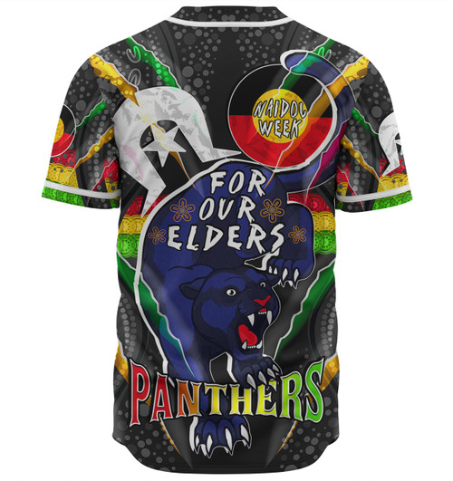 Penrith Panthers Naidoc Week Custom Baseball Shirt - Penrith Panthers Naidoc Week For Our Elders Australian Indigenous Dot Art Baseball Shirt Penrith Panthers Naidoc Week Custom Baseball Shirt - Penrith Panthers Naidoc Week For Our Elders Australian Indigenous Dot Art Baseball Shirt
