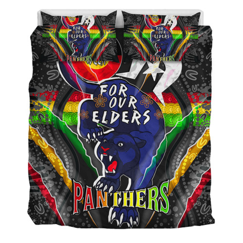 Penrith Panthers Naidoc Week Custom Bedding Set - Penrith Panthers Naidoc Week For Our Elders Australian Indigenous Dot Art Bedding Set Penrith Panthers Naidoc Week Custom Bedding Set - Penrith Panthers Naidoc Week For Our Elders Australian Indigenous Dot Art Bedding Set