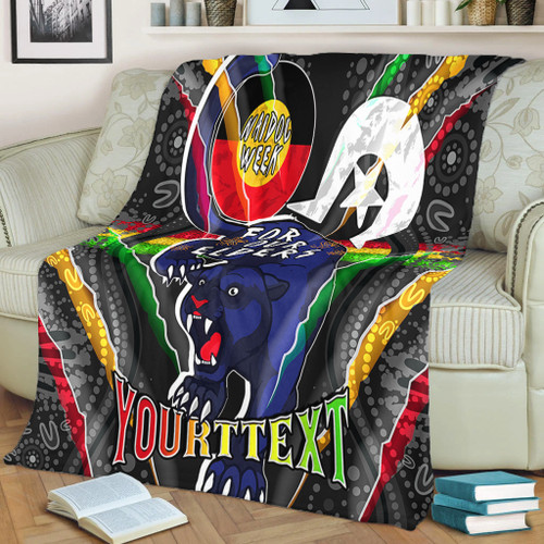 Penrith Panthers Naidoc Week Custom Blanket - Penrith Panthers Naidoc Week For Our Elders Australian Indigenous Dot Art Blanket Penrith Panthers Naidoc Week Custom Blanket - Penrith Panthers Naidoc Week For Our Elders Australian Indigenous Dot Art Blanket