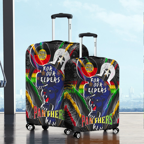 Penrith Panthers Naidoc Week Custom Luggage Cover - Penrith Panthers Naidoc Week For Our Elders Australian Indigenous Dot Art Luggage Cover Penrith Panthers Naidoc Week Custom Luggage Cover - Penrith Panthers Naidoc Week For Our Elders Australian Indigenous Dot Art Luggage Cover