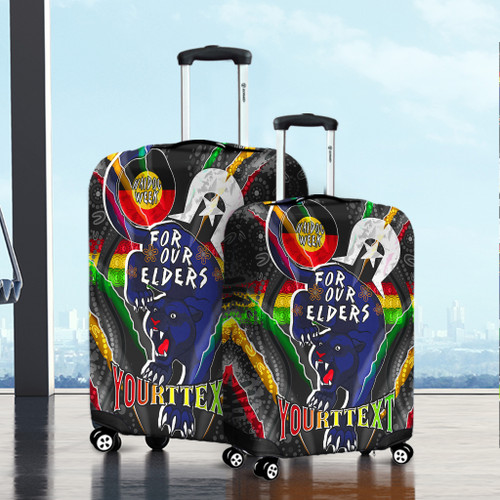 Penrith Panthers Naidoc Week Custom Luggage Cover - Penrith Panthers Naidoc Week For Our Elders Australian Indigenous Dot Art Luggage Cover Penrith Panthers Naidoc Week Custom Luggage Cover - Penrith Panthers Naidoc Week For Our Elders Australian Indigenous Dot Art Luggage Cover