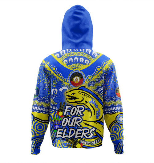 Parramatta Eels Naidoc Week Custom Hoodie - For Our Elders Run to Paradise Hoodie Parramatta Eels Naidoc Week Custom Hoodie - For Our Elders Run to Paradise Hoodie