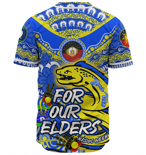 Parramatta Eels Naidoc Week Custom Baseball Shirt - For Our Elders Run to Paradise Baseball Shirt Parramatta Eels Naidoc Week Custom Baseball Shirt - For Our Elders Run to Paradise Baseball Shirt