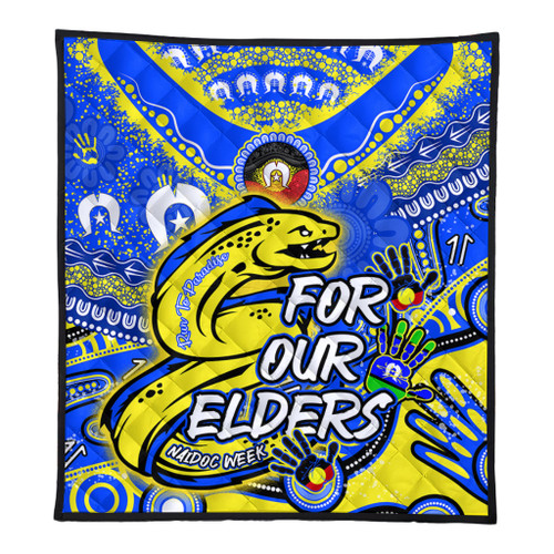 Parramatta Eels Naidoc Week Custom Quilt - For Our Elders Run to Paradise Quilt Parramatta Eels Naidoc Week Custom Quilt - For Our Elders Run to Paradise Quilt