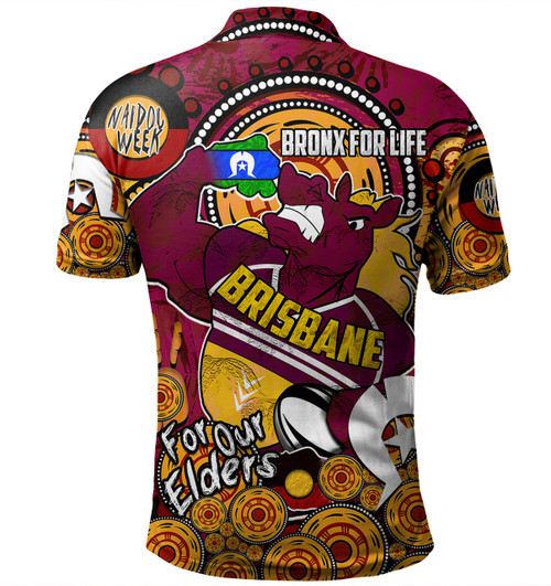 Brisbane Broncos Naidoc Week Custom Polo Shirt - Brisbane Broncos Naidoc Week For Our Elders Bronx for Life Sport Style Polo Shirt Brisbane Broncos Naidoc Week Custom Polo Shirt - Brisbane Broncos Naidoc Week For Our Elders Bronx for Life Sport Style Polo Shirt