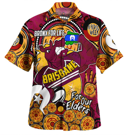 Brisbane Broncos Naidoc Week Custom Hawaiian Shirt - Brisbane Broncos Naidoc Week For Our Elders Bronx for Life Sport Style Hawaiian Shirt Brisbane Broncos Naidoc Week Custom Hawaiian Shirt - Brisbane Broncos Naidoc Week For Our Elders Bronx for Life Sport Style Hawaiian Shirt
