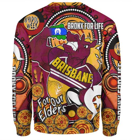 Brisbane Broncos Naidoc Week Custom Sweatshirt - Brisbane Broncos Naidoc Week For Our Elders Bronx for Life Sport Style Sweatshirt Brisbane Broncos Naidoc Week Custom Sweatshirt - Brisbane Broncos Naidoc Week For Our Elders Bronx for Life Sport Style Sweatshirt
