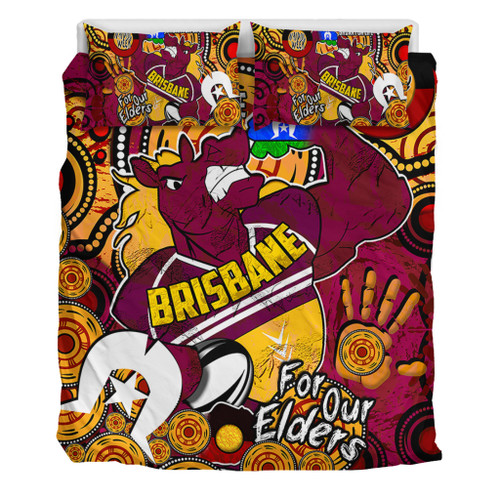Brisbane Broncos Naidoc Week Custom Bedding Set - Brisbane Broncos Naidoc Week For Our Elders Bronx for Life Sport Style Bedding Set Brisbane Broncos Naidoc Week Custom Bedding Set - Brisbane Broncos Naidoc Week For Our Elders Bronx for Life Sport Style Bedding Set