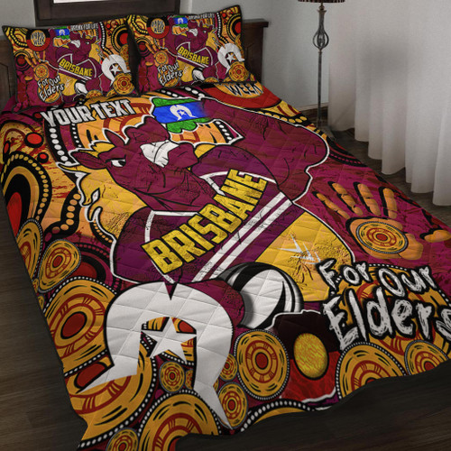 Brisbane Broncos Naidoc Week Custom Quilt Bed Set - Brisbane Broncos Naidoc Week For Our Elders Bronx for Life Sport Style Quilt Bed Set Brisbane Broncos Naidoc Week Custom Quilt Bed Set - Brisbane Broncos Naidoc Week For Our Elders Bronx for Life Sport Style Quilt Bed Set
