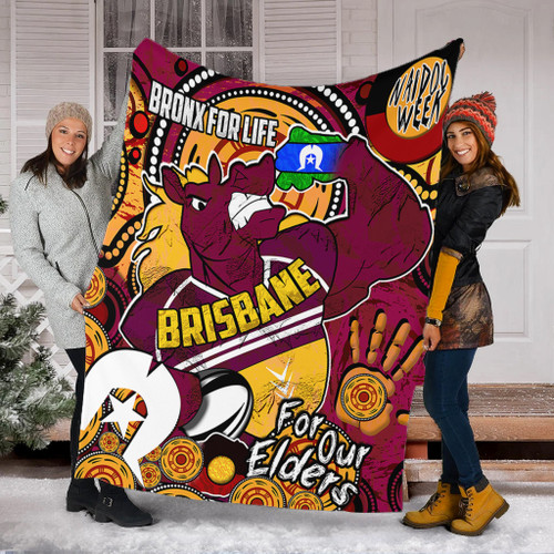 Brisbane Broncos Naidoc Week Custom Blanket - Brisbane Broncos Naidoc Week For Our Elders Bronx for Life Sport Style Blanket Brisbane Broncos Naidoc Week Custom Blanket - Brisbane Broncos Naidoc Week For Our Elders Bronx for Life Sport Style Blanket