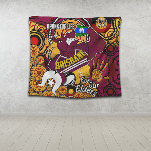 Brisbane Broncos Naidoc Week Custom Tapestry - Brisbane Broncos Naidoc Week For Our Elders Bronx for Life Sport Style Tapestry Brisbane Broncos Naidoc Week Custom Tapestry - Brisbane Broncos Naidoc Week For Our Elders Bronx for Life Sport Style Tapestry