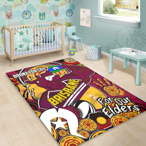 Brisbane Broncos Naidoc Week Custom Area Rug - Brisbane Broncos Naidoc Week For Our Elders Bronx for Life Sport Style Area Rug Brisbane Broncos Naidoc Week Custom Area Rug - Brisbane Broncos Naidoc Week For Our Elders Bronx for Life Sport Style Area Rug