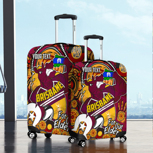 Brisbane Broncos Naidoc Week Custom Luggage Cover - Brisbane Broncos Naidoc Week For Our Elders Bronx for Life Sport Style Luggage Cover Brisbane Broncos Naidoc Week Custom Luggage Cover - Brisbane Broncos Naidoc Week For Our Elders Bronx for Life Sport Style Luggage Cover