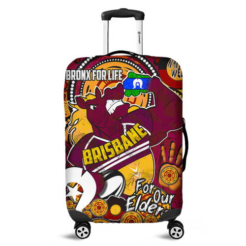 Brisbane Broncos Naidoc Week Custom Luggage Cover - Brisbane Broncos Naidoc Week For Our Elders Bronx for Life Sport Style Luggage Cover Brisbane Broncos Naidoc Week Custom Luggage Cover - Brisbane Broncos Naidoc Week For Our Elders Bronx for Life Sport Style Luggage Cover