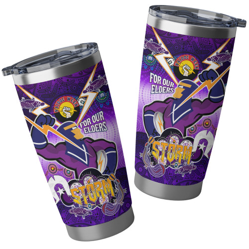 Melbourne Storm Custom Tumbler - Storm Naidoc For Our Elders Dot Art Style With Platypus, And Thunder Melbourne Storm Tumbler Melbourne Storm Custom Tumbler - Storm Naidoc For Our Elders Dot Art Style With Platypus, And Thunder Melbourne Storm Tumbler