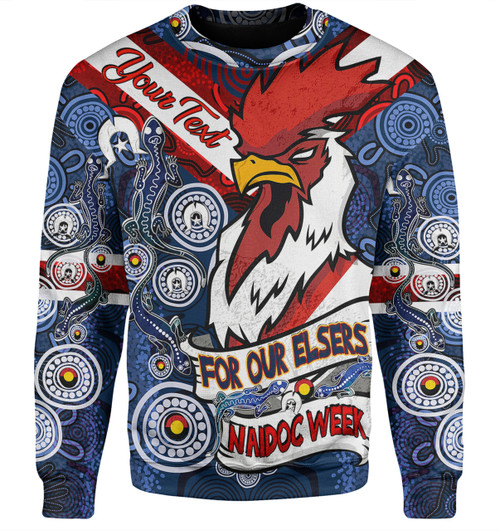 Sydney Roosters Naidoc Week Custom Sweatshirt - Sydney Roosters Naidoc WeekFor Our Elders Dot Art Style With Lizard Sweatshirt Sydney Roosters Naidoc Week Custom Sweatshirt - Sydney Roosters Naidoc WeekFor Our Elders Dot Art Style With Lizard Sweatshirt