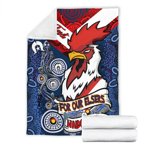 Sydney Roosters Naidoc Week Custom Blanket - Sydney Roosters Naidoc WeekFor Our Elders Dot Art Style With Lizard Blanket Sydney Roosters Naidoc Week Custom Blanket - Sydney Roosters Naidoc WeekFor Our Elders Dot Art Style With Lizard Blanket
