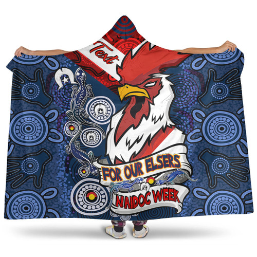 Sydney Roosters Naidoc Week Custom Hooded Blanket - Sydney Roosters Naidoc WeekFor Our Elders Dot Art Style With Lizard Hooded Blanket Sydney Roosters Naidoc Week Custom Hooded Blanket - Sydney Roosters Naidoc WeekFor Our Elders Dot Art Style With Lizard Hooded Blanket